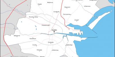 Dublin haritası mahalleleri