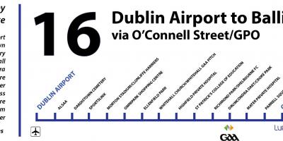 Otobüs 16 Dublin Haritayı göster