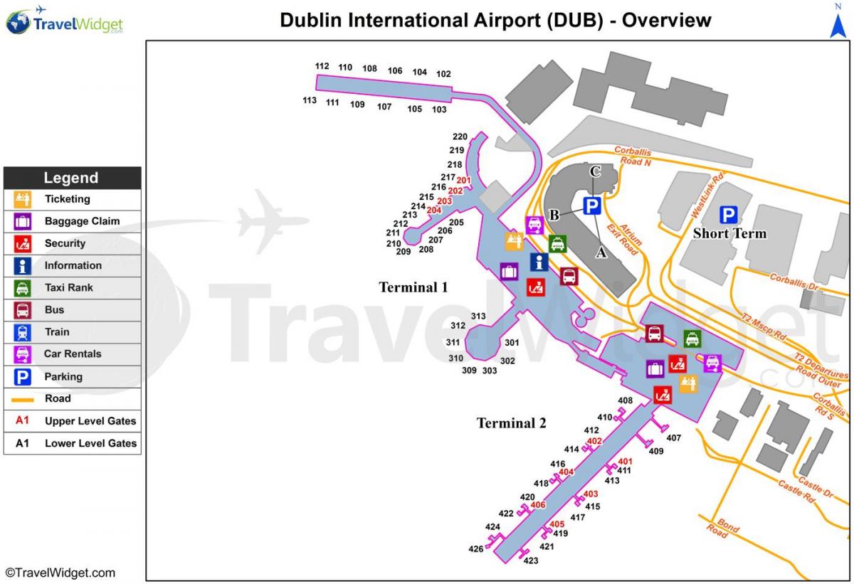 Dublin havaalanı araba park göster