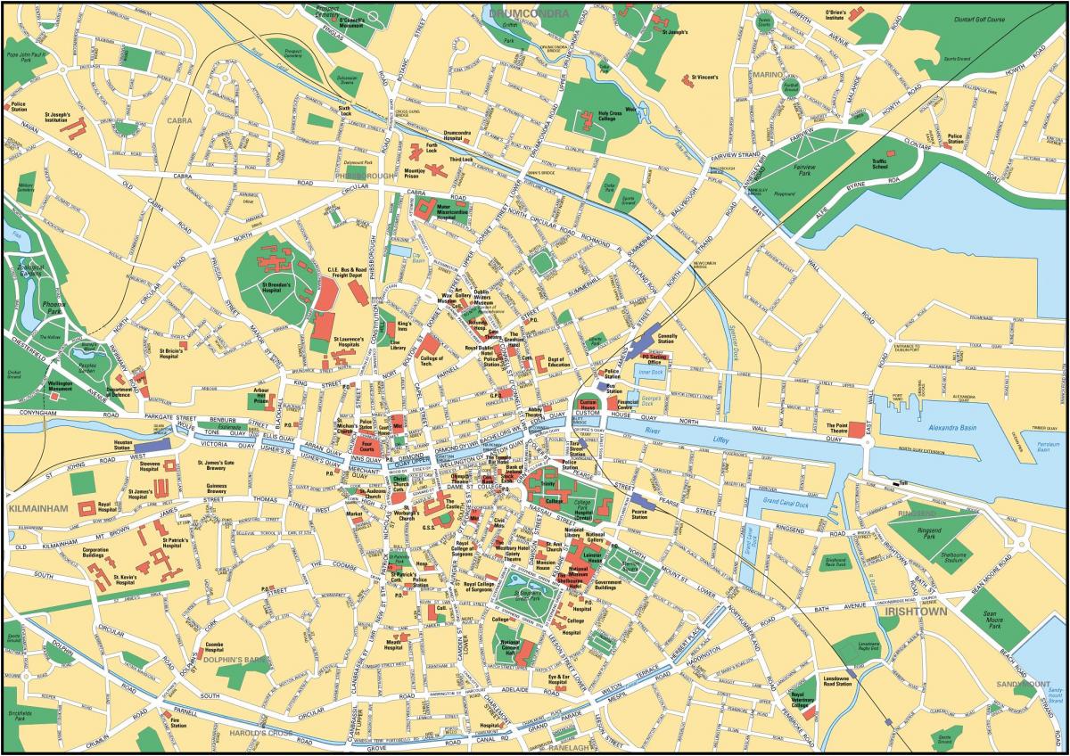 Dublin merkezi Haritayı göster