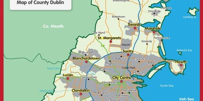 Dublin county haritası