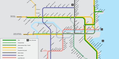Dublin tren istasyonları göster
