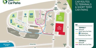Dublin haritası havaalanı terminal 2