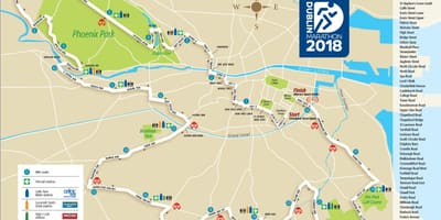 Dublin şehir maraton yol haritası